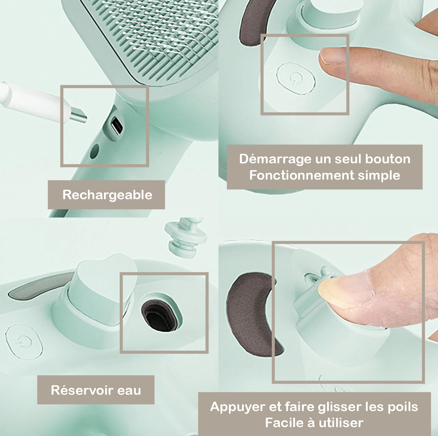 BROSSE 3 EN 1 ANIMAUX